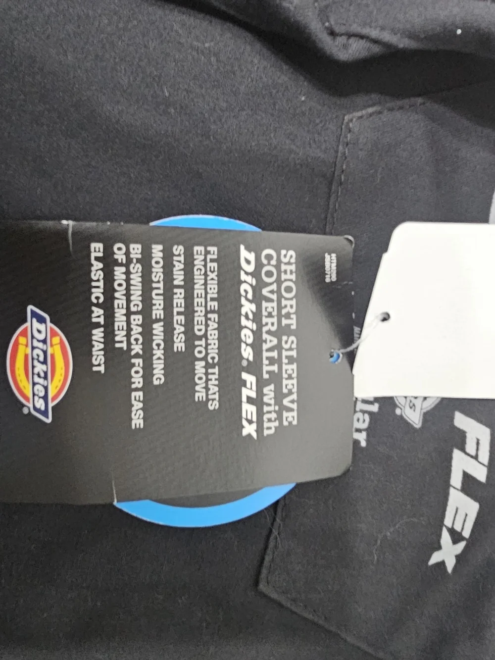 Dickies Navy Short Sleeve Flex Work Coverall Sz S Workwear
